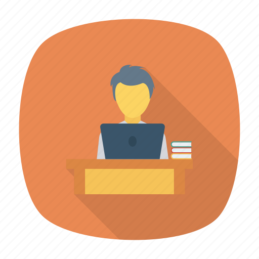 Education, library, presentation, reading, student, study, work icon - Download on Iconfinder