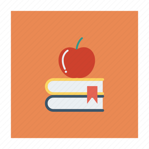 Apple, bookmark, books, graduate, graduation, knowledge, library icon - Download on Iconfinder