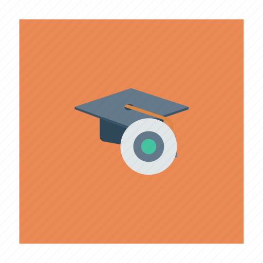 Disk, education, graduation, hat, physics, school, science icon - Download on Iconfinder