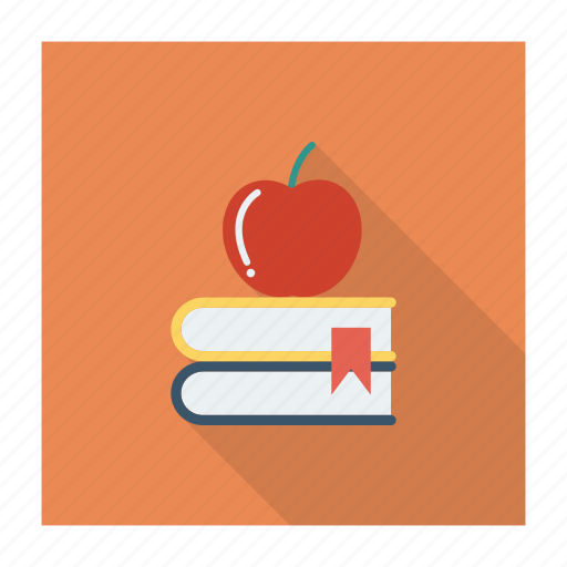 Apple, bookmark, books, graduate, graduation, knowledge, library icon - Download on Iconfinder