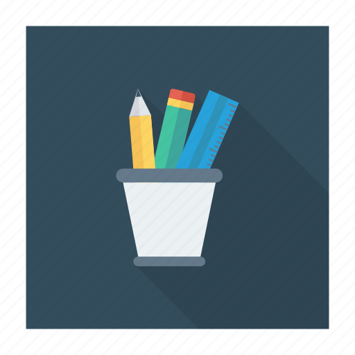 Jar, office, pencilbox, pencilcase, stationery, tool icon - Download on Iconfinder