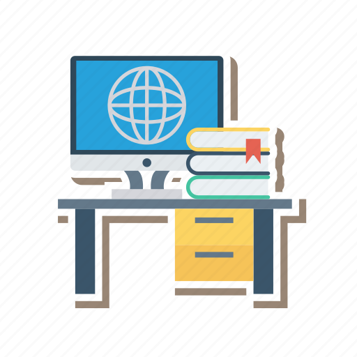 Computer, computing, cpu, desk, device, office, technology icon - Download on Iconfinder
