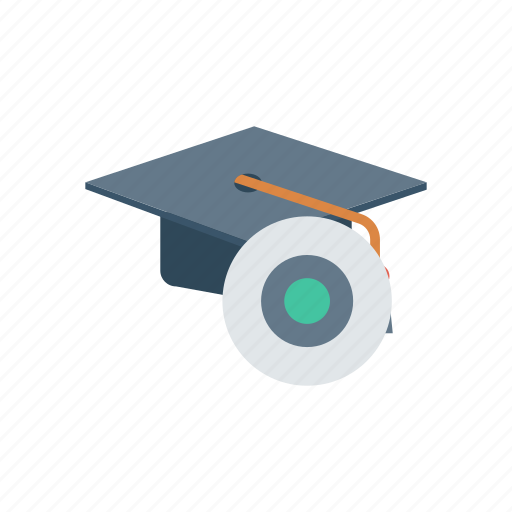 Disk, education, graduation, hat, physics, school, science icon - Download on Iconfinder
