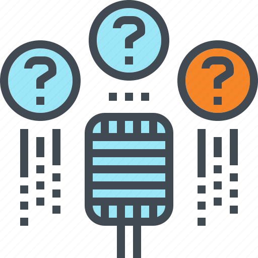 Ask, mic, microphone, question, speech icon - Download on Iconfinder