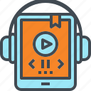 audio, book, listen, mobile, music, tablet