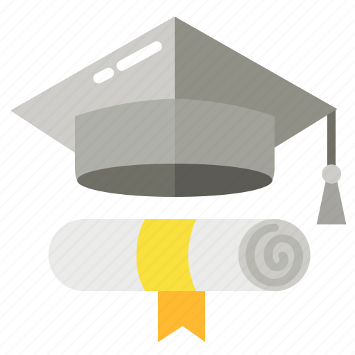 Academic hat, degree, graduation, scroll icon - Download on Iconfinder
