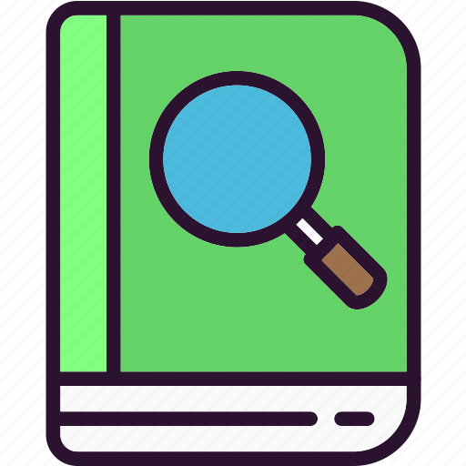 Book, search, find icon - Download on Iconfinder