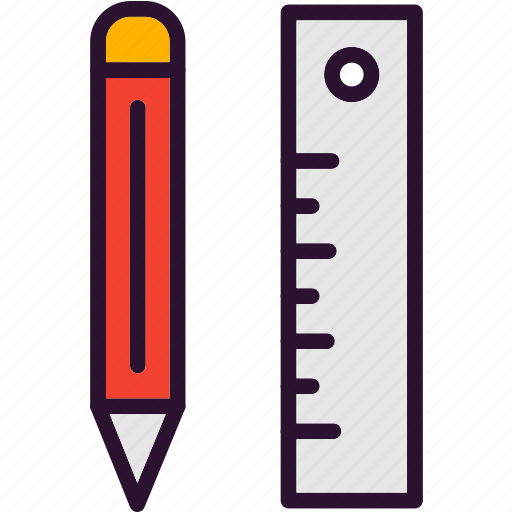 Education, pencil, ruler icon - Download on Iconfinder