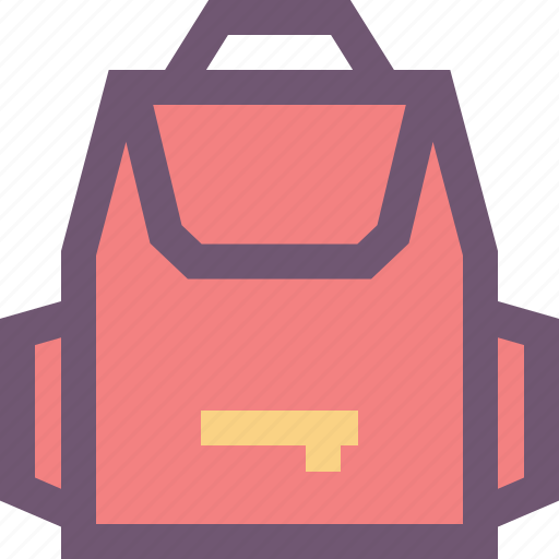 Backpack, bag, color, colour, education, school icon - Download on Iconfinder
