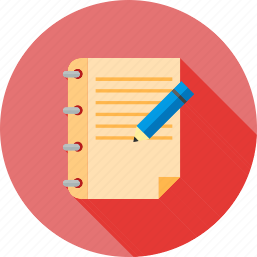 Assignment, book, document, notes, page, pen, studies icon - Download on Iconfinder