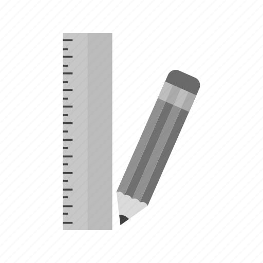 Draw, equipment, measure, pencil, ruler, scale, tool icon - Download on Iconfinder