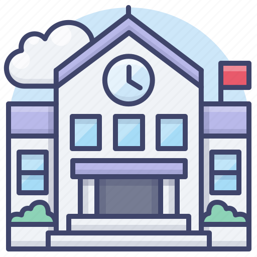 Building, education, high, school icon - Download on Iconfinder