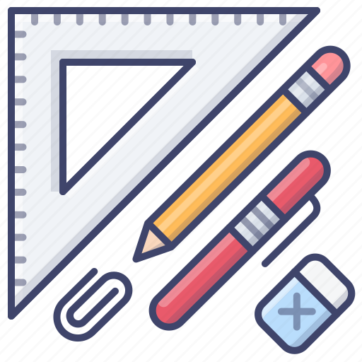 Pen, pencil, ruler, stationery icon - Download on Iconfinder