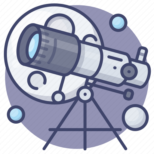 Astronomy, education, moon, telescope icon - Download on Iconfinder