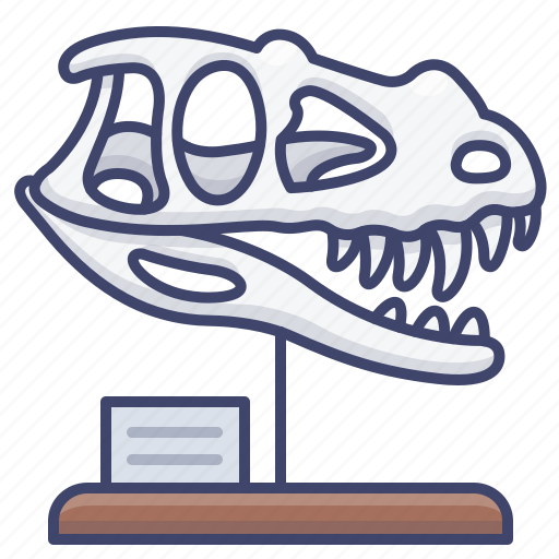 Dinosaur, museum, paleontology, skull icon - Download on Iconfinder