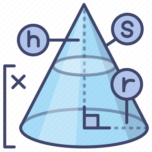Cone, education, geometry, solid icon - Download on Iconfinder