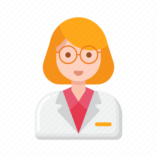 Physicist, female, job, prefession icon - Download on Iconfinder