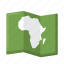 africa, map, navigation, direction