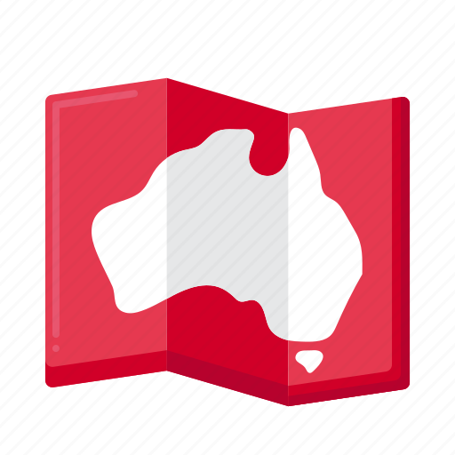 Australia, map, navigation, direction icon - Download on Iconfinder
