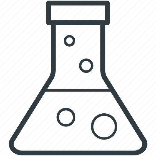 Conical flask, erlenmeyer flask, flask, lab equipment, lab flask icon - Download on Iconfinder