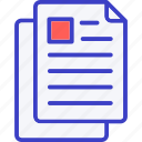 documents, file, page, paper