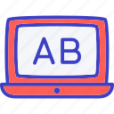alphabet, ab, laptop, online