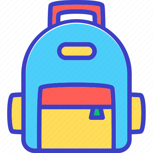 Bag, school bag, education, backpack icon - Download on Iconfinder
