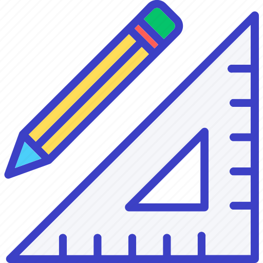 Draw, pencil, ruler, stationery icon - Download on Iconfinder