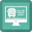 airplane, booking, bus, online, online travel book 