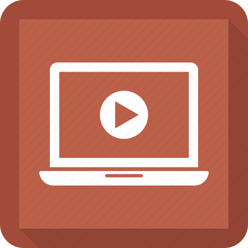 Laptop, media, play, video, youtube icon - Download on Iconfinder