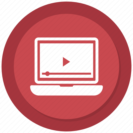 Laptop, media, play, video, youtube icon - Download on Iconfinder