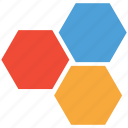 hexagon, eco power cells, hexagons, molecular bond
