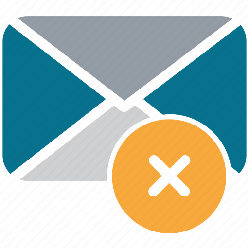 Cross sign, delete mail, envelope, mail icon - Download on Iconfinder