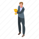 gold, cup, effort, isometric
