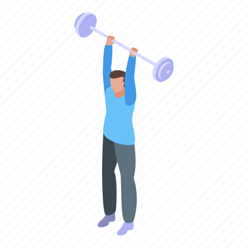 Barbell, effort, isometric icon - Download on Iconfinder