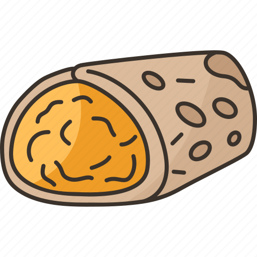 Burrito, egg, wrap, breakfast, cuisine icon - Download on Iconfinder