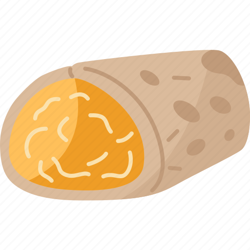 Burrito, egg, wrap, breakfast, cuisine icon - Download on Iconfinder