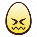 confounded, easter, egg, emoji, face, head