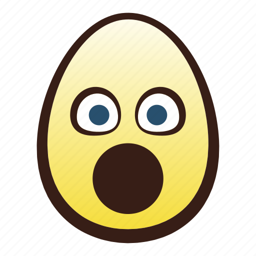Easter, egg, emoji, face, head, mouth, open icon - Download on Iconfinder