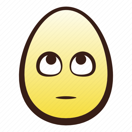 Easter, egg, emoji, eyes, face, head, rolling icon - Download on Iconfinder