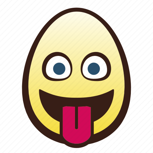 Easter, egg, emoji, face, head, tongue icon - Download on Iconfinder
