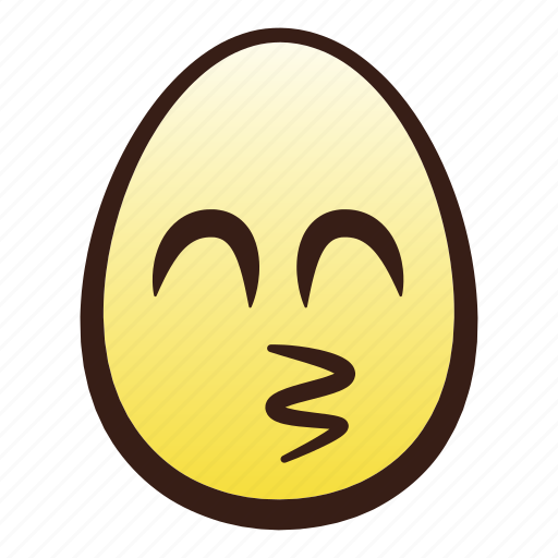 Easter, egg, emoji, face, head, kissing, smiling icon - Download on Iconfinder