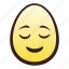 easter, egg, emoji, face, head, relieved 