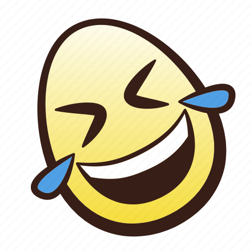 Easter, egg, emoji, floor, head, laughing, rolling icon - Download on Iconfinder