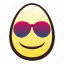 easter, egg, emoji, face, head, smiling, sunglasses 