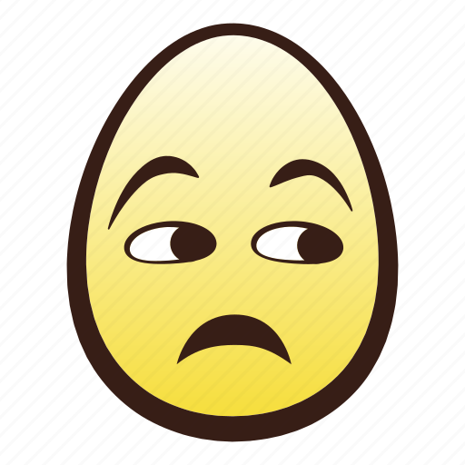 Easter, egg, emoji, face, head, unamused icon - Download on Iconfinder