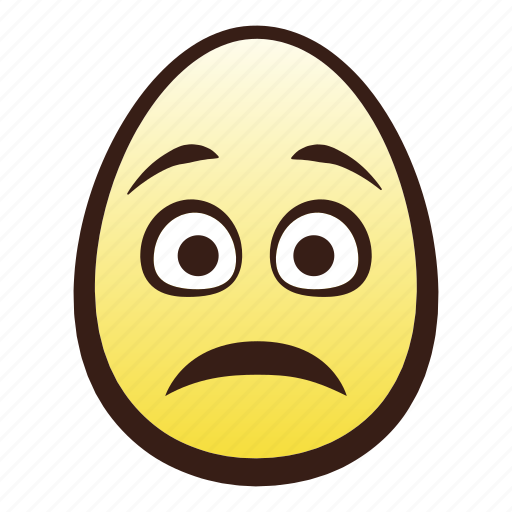 Easter, egg, emoji, face, head, worried icon - Download on Iconfinder