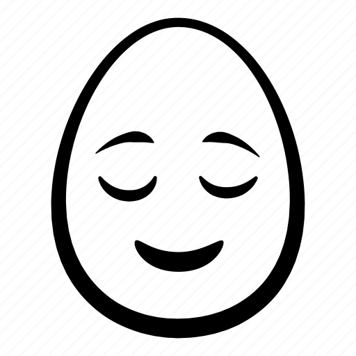 Easter, egg, emoji, face, head, relieved icon - Download on Iconfinder