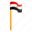 egypt, flag, person 