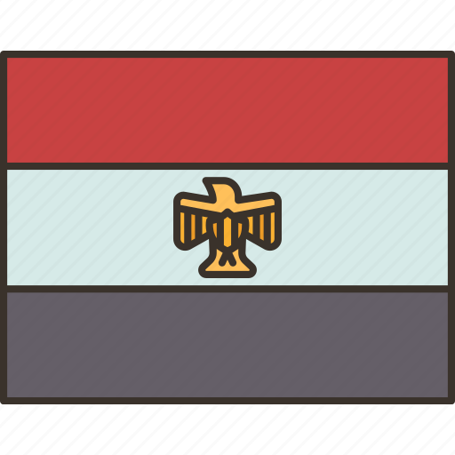 Egypt, flag, national, country, official icon - Download on Iconfinder